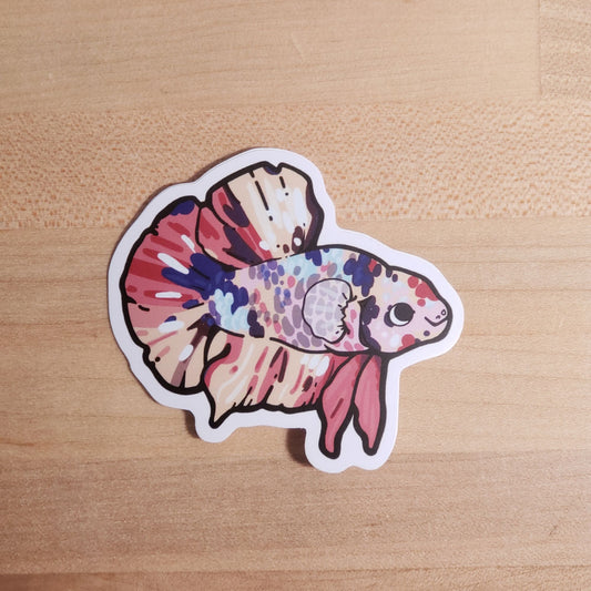 Plakat Male Betta Fish Sticker